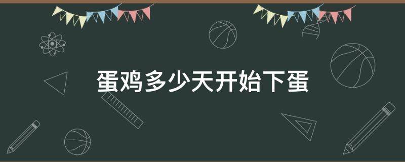 蛋雞多少天開始下蛋 蛋雞幾個(gè)月開始下蛋