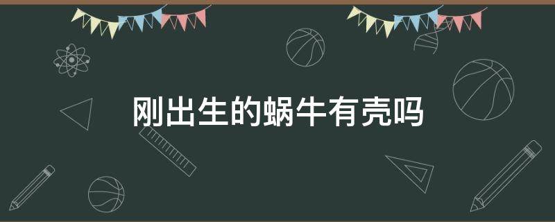 剛出生的蝸牛有殼嗎 剛出生的蝸牛有沒有殼