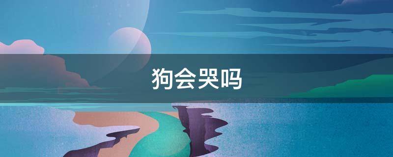 狗會(huì)哭嗎 狗會(huì)哭嗎代表什么意思