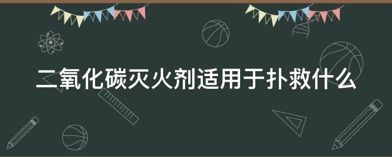 二氧化碳灭火剂适用于扑救什么 二氧化碳灭火剂适用于扑救什么火灾器注意