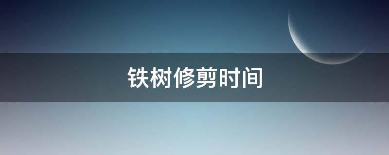 铁树修剪时间（铁树叶什么时候修剪）