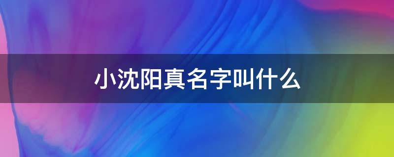 小沈阳真名字叫什么 小沈阳的真名字叫什么