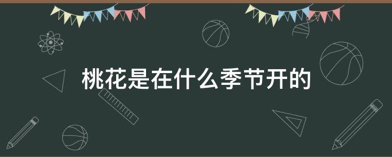 桃花是在什么季節(jié)開的 桃花是什么季節(jié)才開的