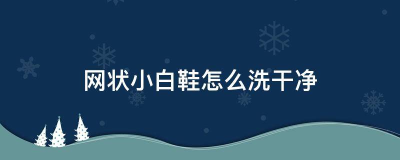 网状小白鞋怎么洗干净（网状白鞋子怎么洗才白）