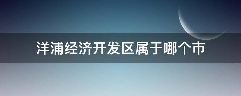 洋浦经济开发区属于哪个市 洋浦经济开发区属于哪个市县