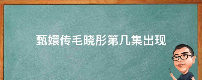 甄嬛传毛晓彤第几集出现 甄嬛传毛晓彤第几集出场