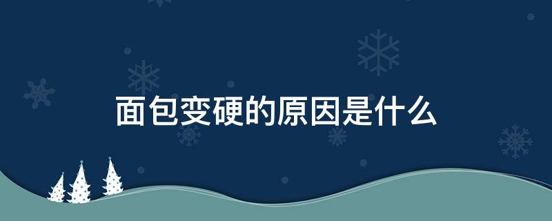 面包变硬的原因是什么 面包怎么会变硬