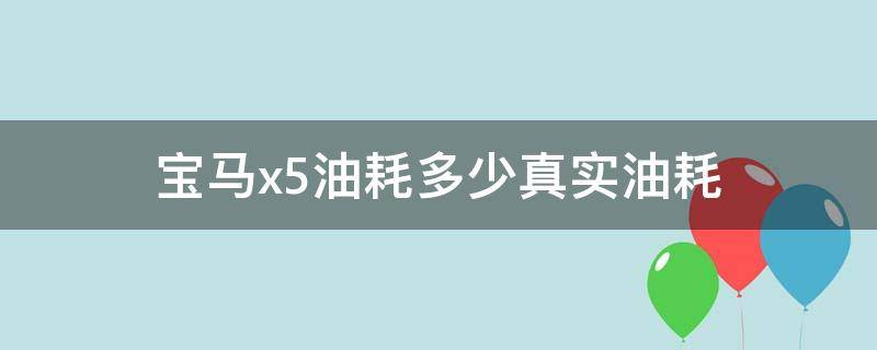 宝马x5油耗多少真实油耗（国产宝马x5油耗多少）