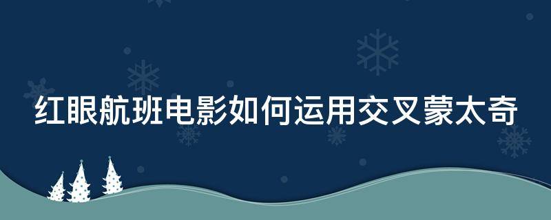 红眼航班电影如何运用交叉蒙太奇 红眼航班影评