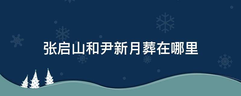 张启山和尹新月葬在哪里（张启山和尹新月的墓在哪里）