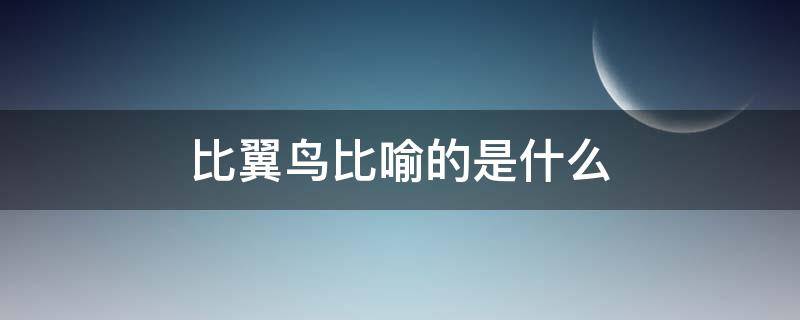 比翼鳥比喻的是什么 比翼鳥形容什么