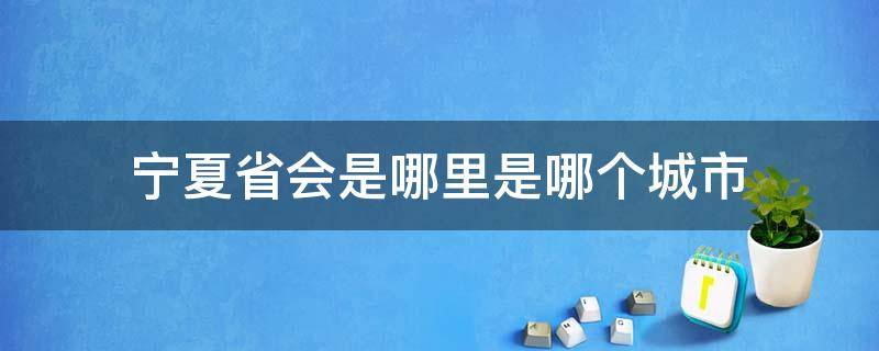 宁夏省会是哪里是哪个城市 宁夏的省会是哪个市