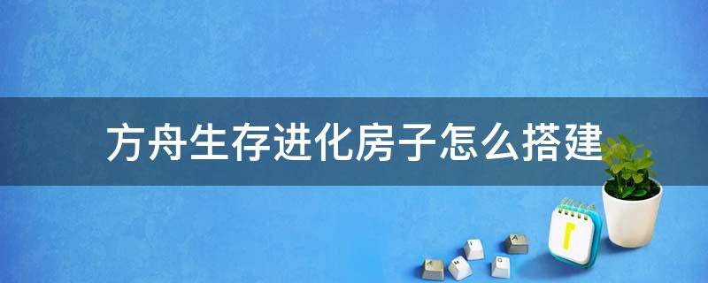 方舟生存进化房子怎么搭建 方舟生存进化建的漂亮的房子教程