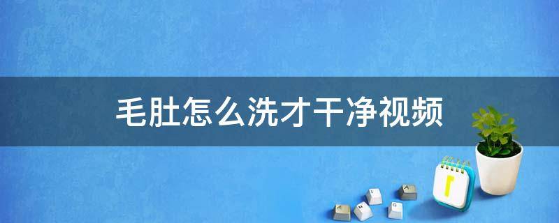 毛肚怎么洗才干凈視頻 水發(fā)毛肚怎么清洗視頻