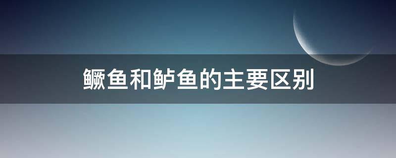 鱖魚和鱸魚的主要區(qū)別（鱖魚與鱸魚一樣嗎）