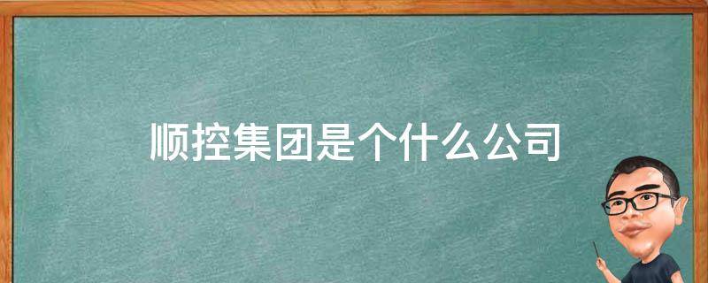 順控集團是個什么公司（順控發(fā)展公司是做什么的）