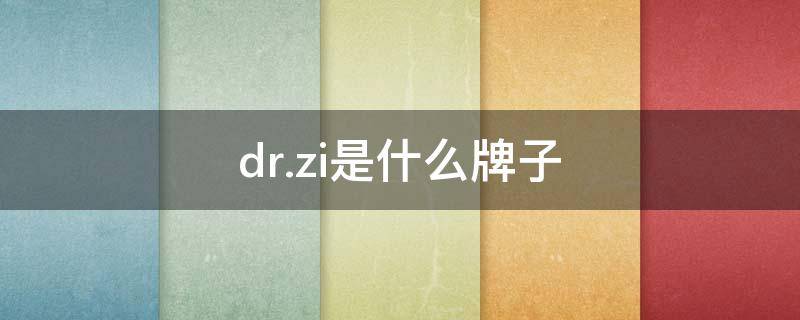 dr.zi是什么牌子 drdz是什么品牌