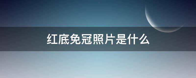 红底免冠照片是什么（1寸红底免冠照片是什么）