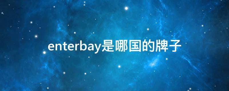 enterbay是哪国的牌子（enterbay为什么那么贵）