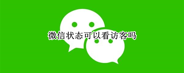 微信状态可以看访客吗（微信状态别人可以看访客吗）