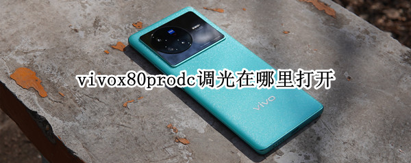 vivox80prodc调光在哪里打开 vivo x70 pro+ dc调光