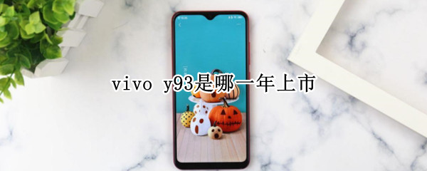 vivo y93是哪一年上市