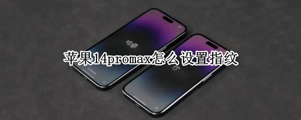 苹果14promax怎么设置指纹 苹果13promax怎么设置指纹