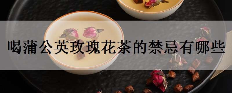 喝蒲公英玫瑰花茶的禁忌有哪些 喝蒲公英茶和玫瑰花茶有什么好處