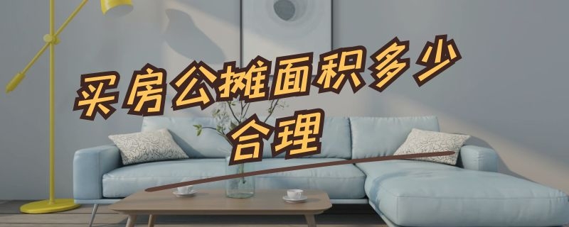 买房公摊面积多少合理（买房公摊面积多少合理一点）