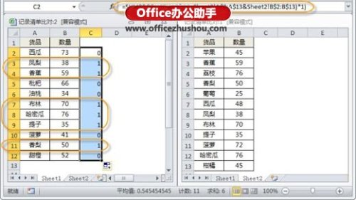 Excel表格數(shù)據(jù)比對和查找的技巧