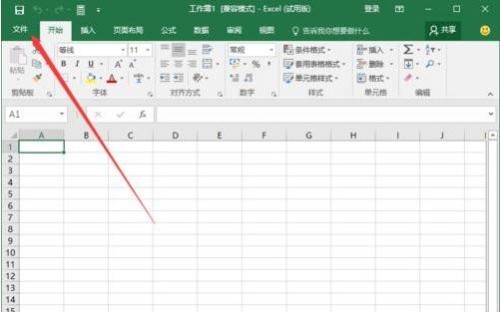 Excel2016怎么設(shè)置直接開一個空白工作表