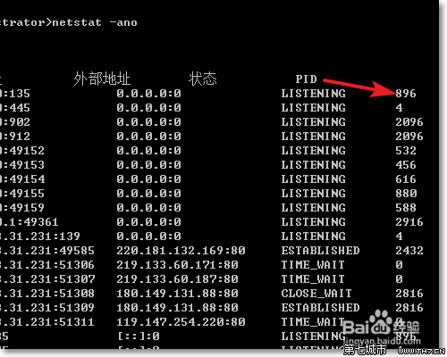 如何在Windows里邊根據(jù)端口找到其提供服務(wù)的進(jìn)程?