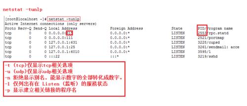 如何查看linux哪个进程占用网络