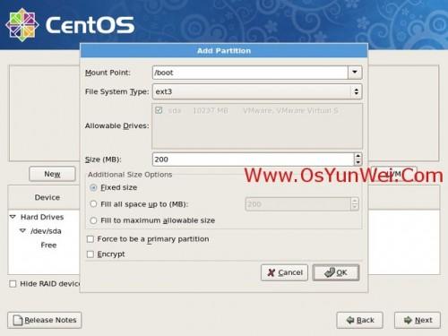 CentOS 5.10 服务器系统安装配置图解教程