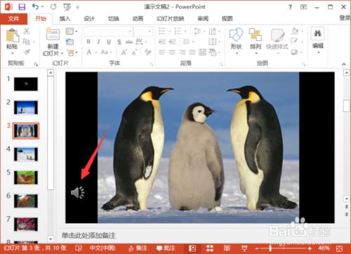 PowerPoint2013中怎么給相冊(cè)添加音樂