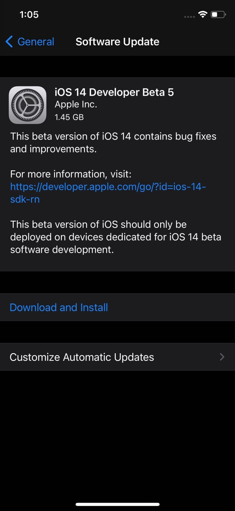 iOS14Beta5更新了什么内容 ios14.7beta5更新了什么