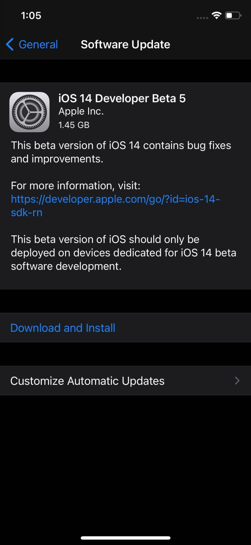 iOS14beta5描述文件怎么下載 ios14beta5描述文件下載官網(wǎng)