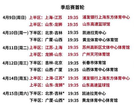 CBA季后赛完整赛程直播时间表2023（cba季后赛完整赛程直播时间表2023）