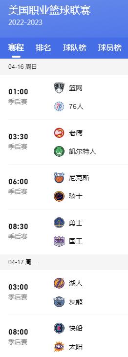 2023年NBA季后賽賽程安排直播時(shí)間表（2028年nba季后賽）