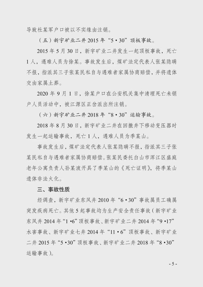 8年瞞報(bào)6起死亡事故，已查實(shí) 